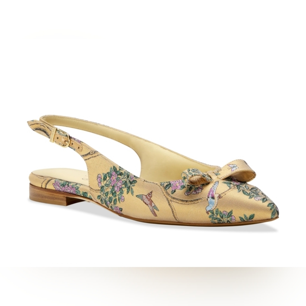 NWB! SARAH FLINT SLINGBACK POINTED TOE FLAT SHOES